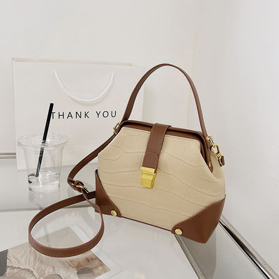 GHJ-26 Fashion PU Single Handbags With Lock For Women's Shoulder Tote Bag CANDY Pattern