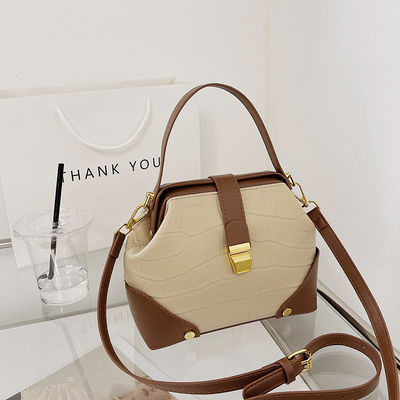 GHJ-26 Fashion PU Single Handbags With Lock For Women's Shoulder Tote Bag CANDY Pattern