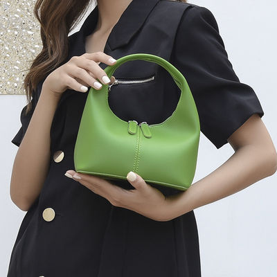 Horizontal Square Classic Candy Color PU Leather Hobo Bag for Women's Chic Style
