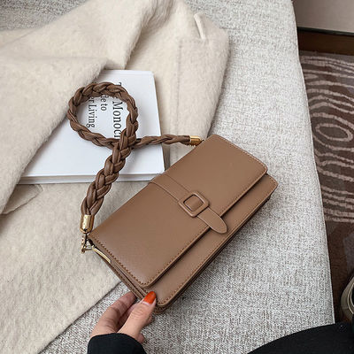 Women's Braided PU Leather Handbags With Stylish Zip Closure for Fashionable Look