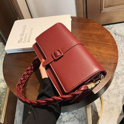 Women's Braided PU Leather Handbags With Stylish Zip Closure for Fashionable Look