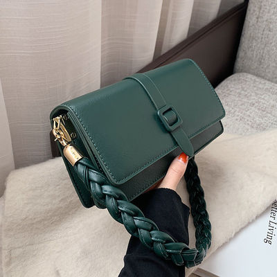 Women's Braided PU Leather Handbags With Stylish Zip Closure for Fashionable Look
