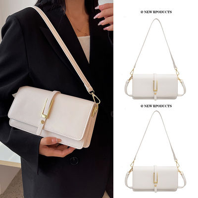 PU Leather Shoulder Bag For Women Fashionable Dress Style Two Straps Waterproof