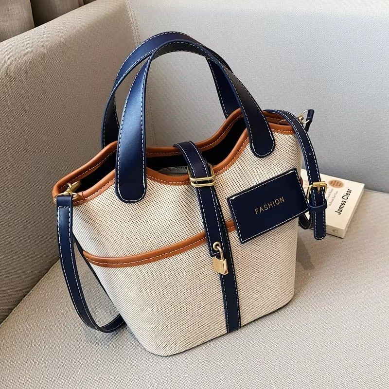 All Seasons Basket Crossbody Bag Leather Luxury Handbags For Women's Shoulder Tote