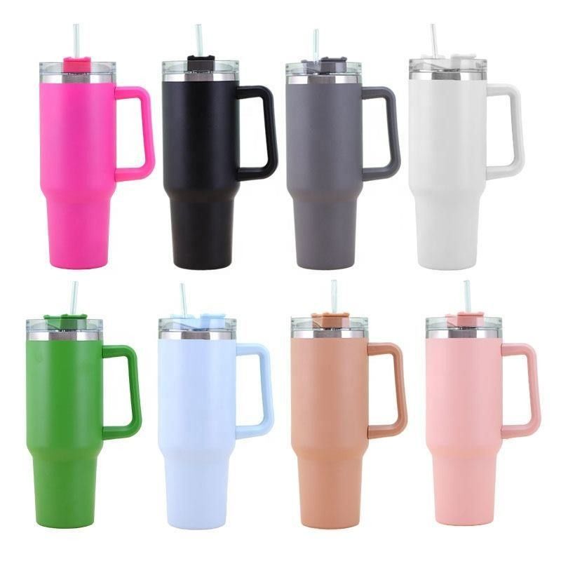 Travel Mugs 40oz Double Wall Insulated Stainless Steel Tumbler Flask for Hot Cold Drinks