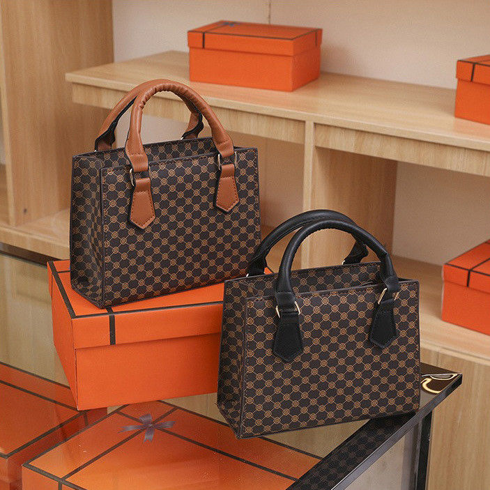 PU Leather Luxury Women's Handbag Set Tote Messenger Bag and Elegant Shoulder Bag