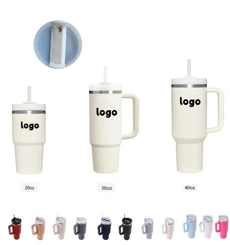 Back to School Must-Have Custom 40oz Adventure Travel Coffee Mug with Handle Tumbler