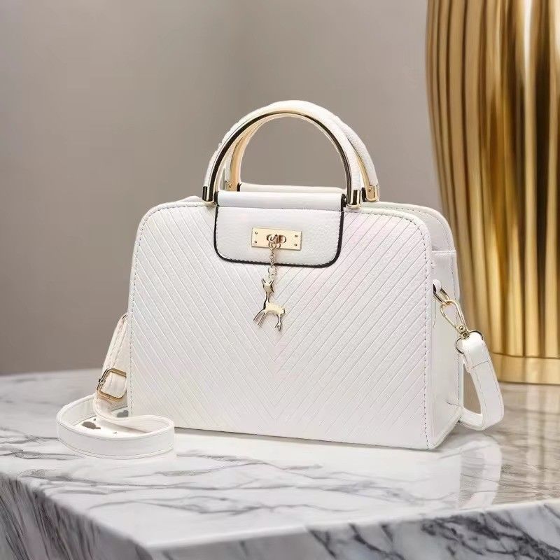 Women's Custom Logo Leather Crossbody Fashion Handbag with Large Capacity and Low MOQ