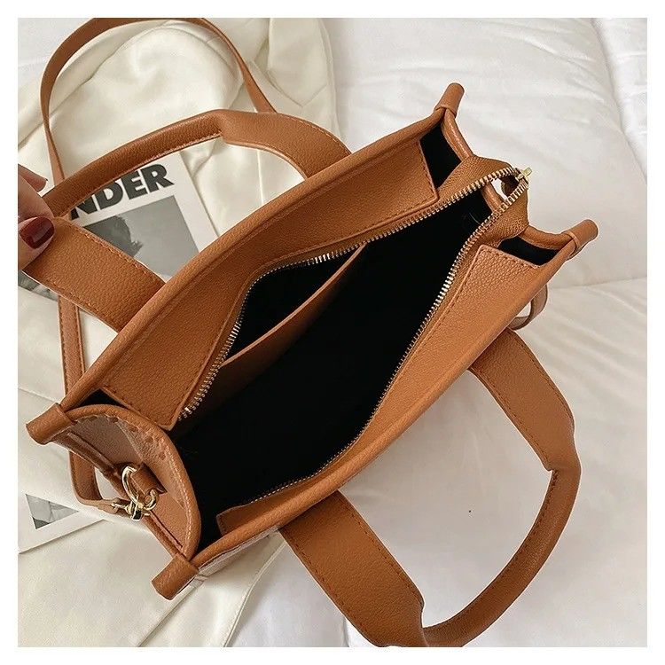 Brown Absolute Guarantee Female Sling Shoulder Bags Solid Color Ladies Tote Bag For Women Trendy Stylish Handbag
