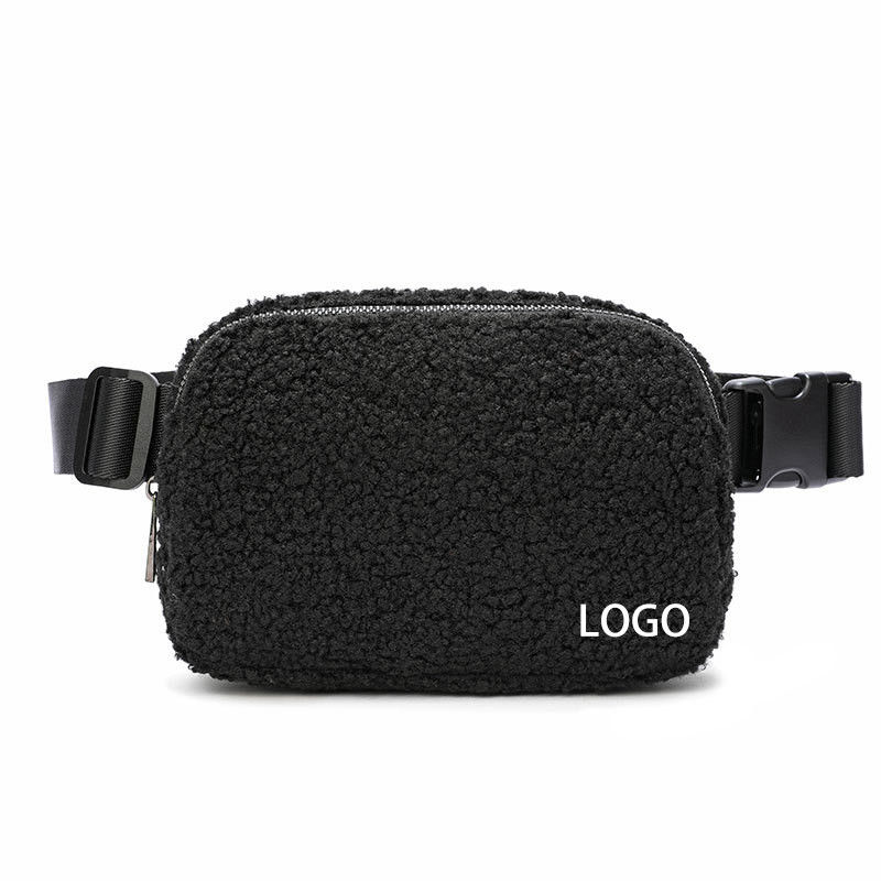 Luxury Plush Crossbody Fanny Pack Purses Fashionable Hand Bag Letter Pattern Type