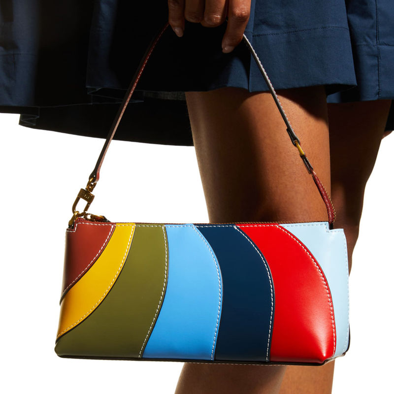 Long Strip Fashion Trends Latest Elegant Ladies Shoulder Bags with Lock Decoration
